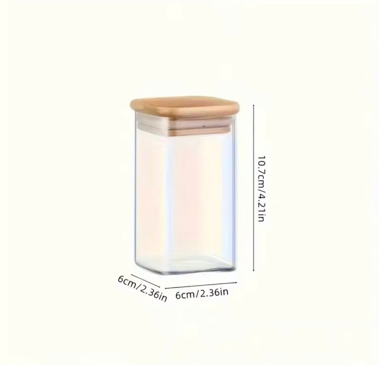 Modern 4-Pack 280ML Glass Pantry Storage Containers with Lids