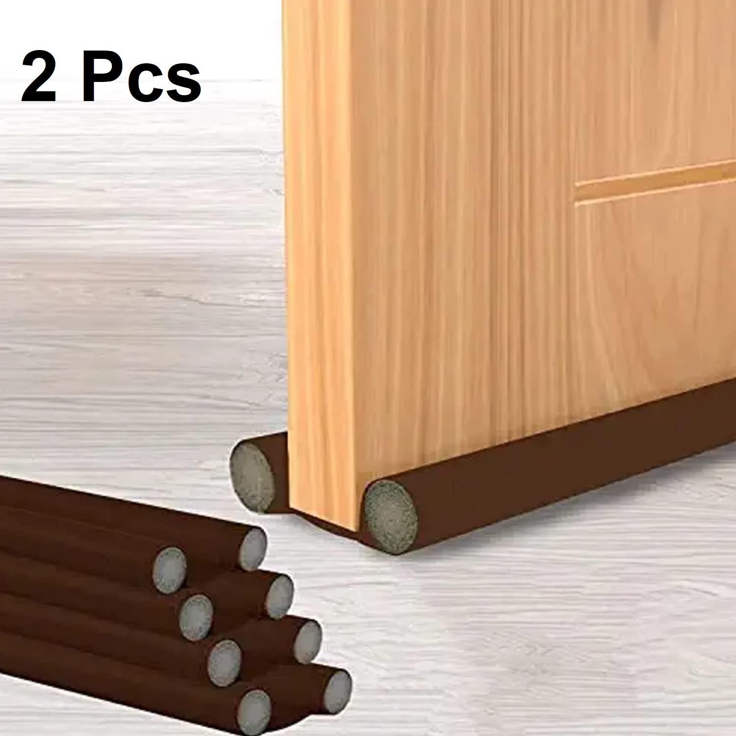 Door Gap Sealer Protector Waterproof - Brown (Pack Of 2)