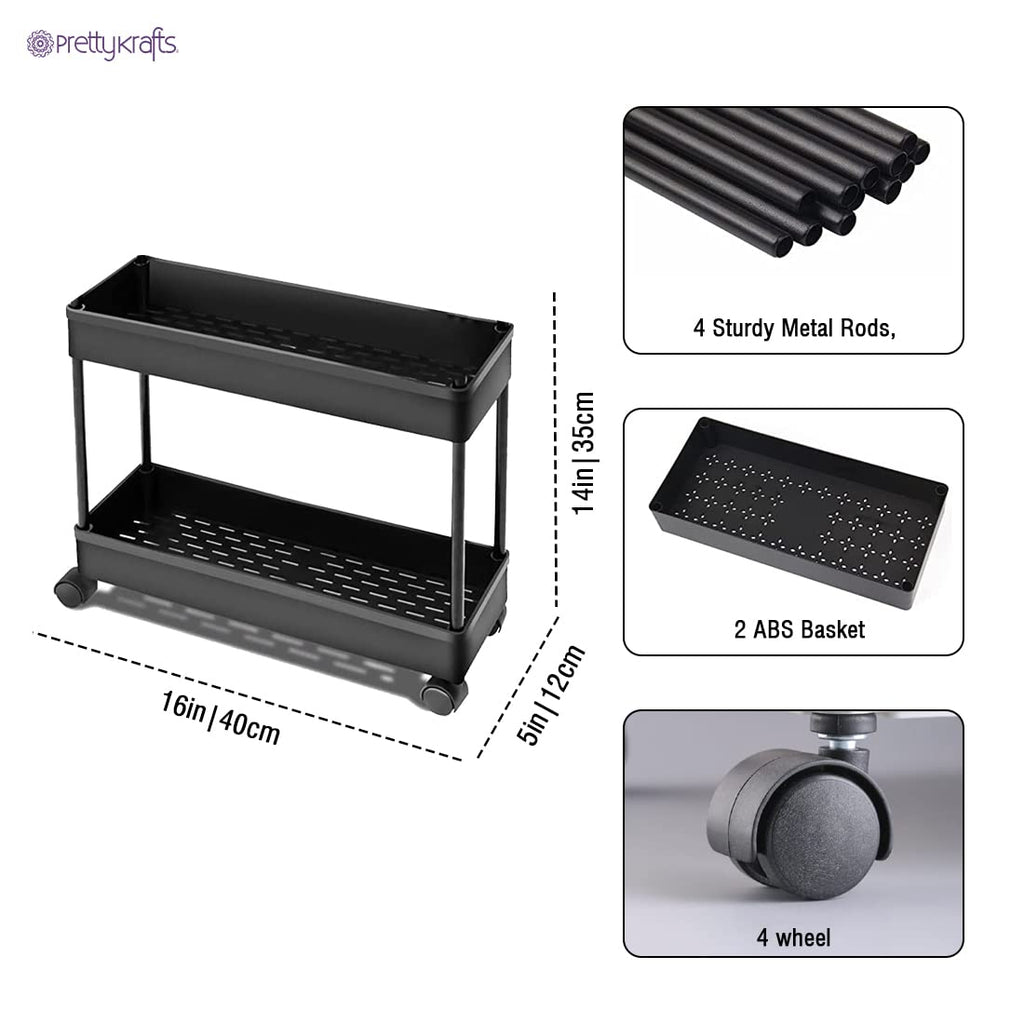 2 Tier Multipurpose Plastic Storage Organizer