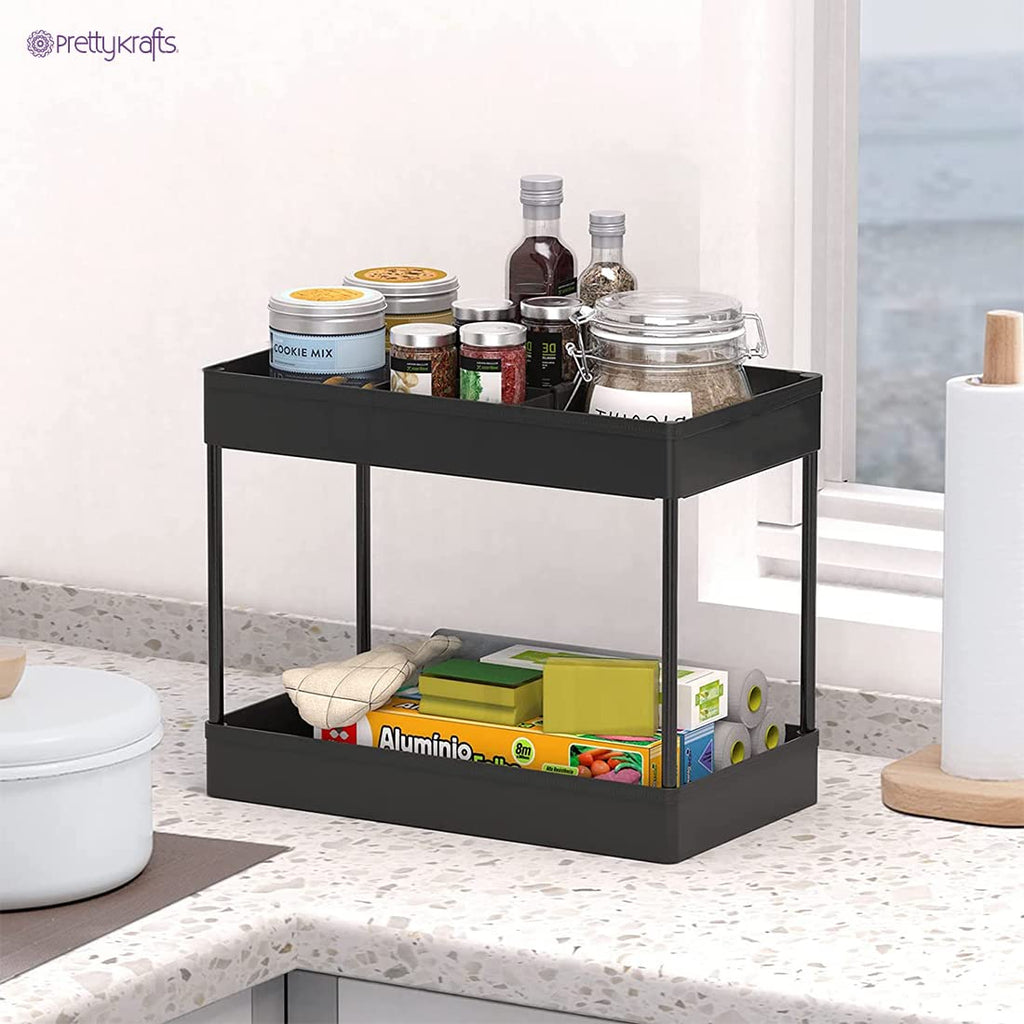 2 Tier Multipurpose Plastic Storage Organizer