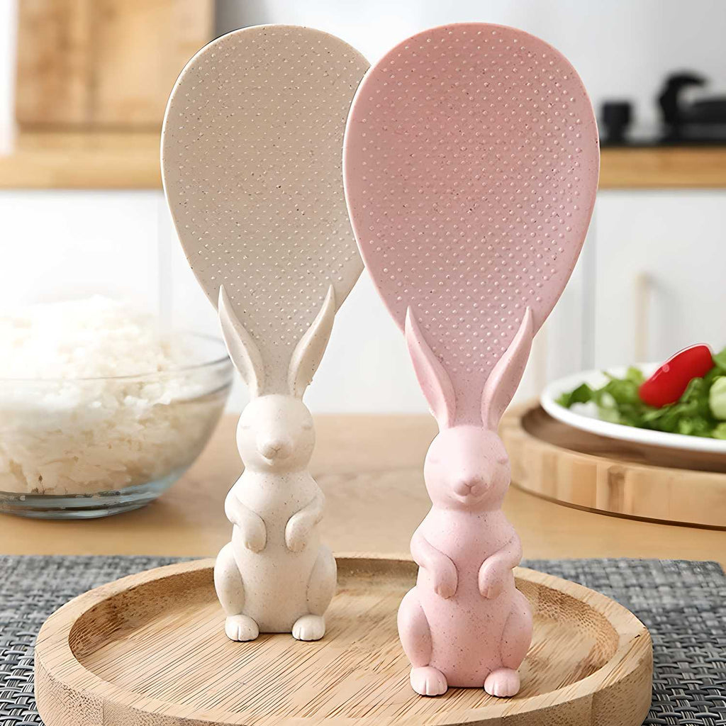 Rabbit Standing Non-Stick  Rice Spoon (Pack of 2)
