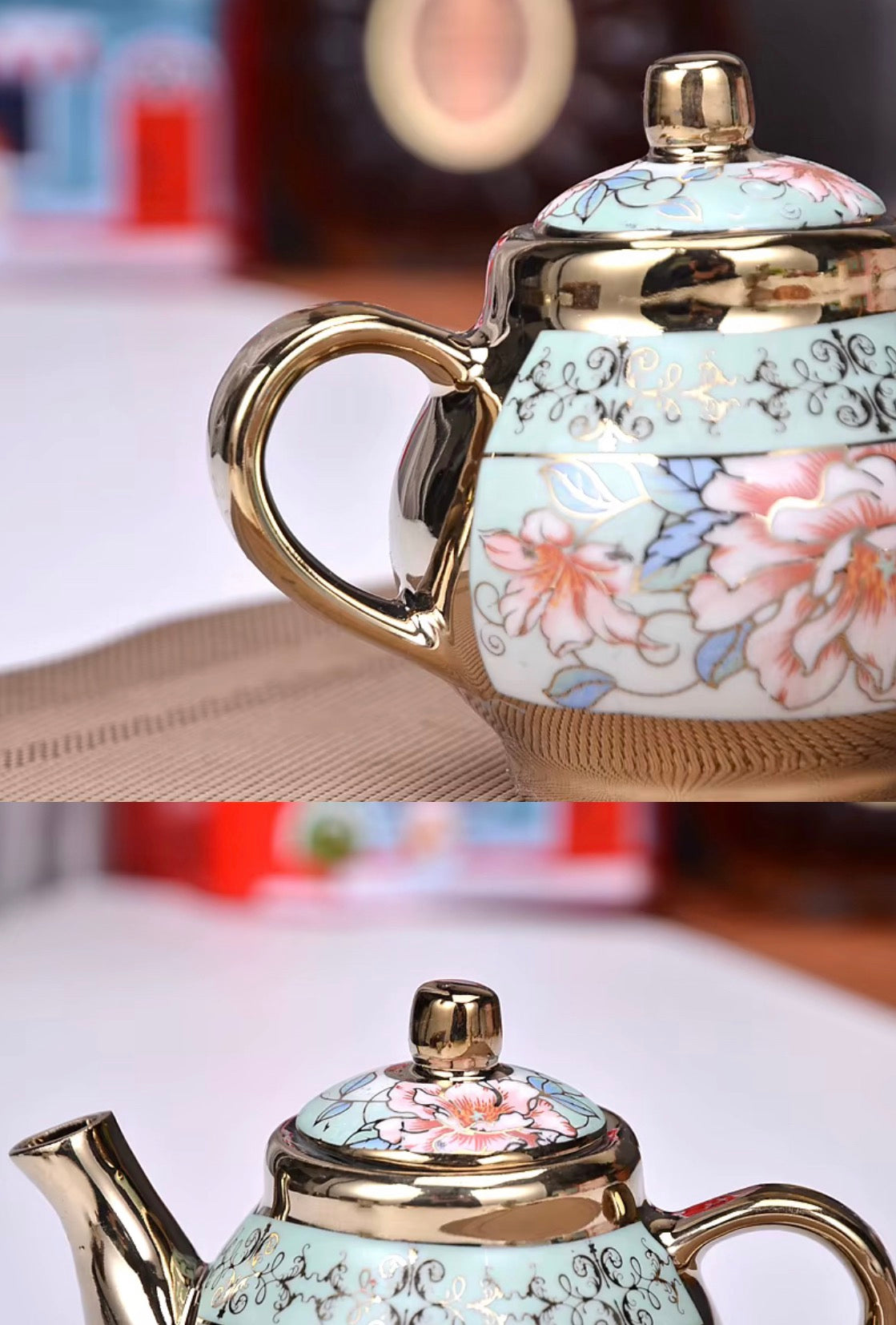 Bone china Tea Kettle Set