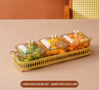 Roman Style Acrylic Glass Dry Fruit Tray