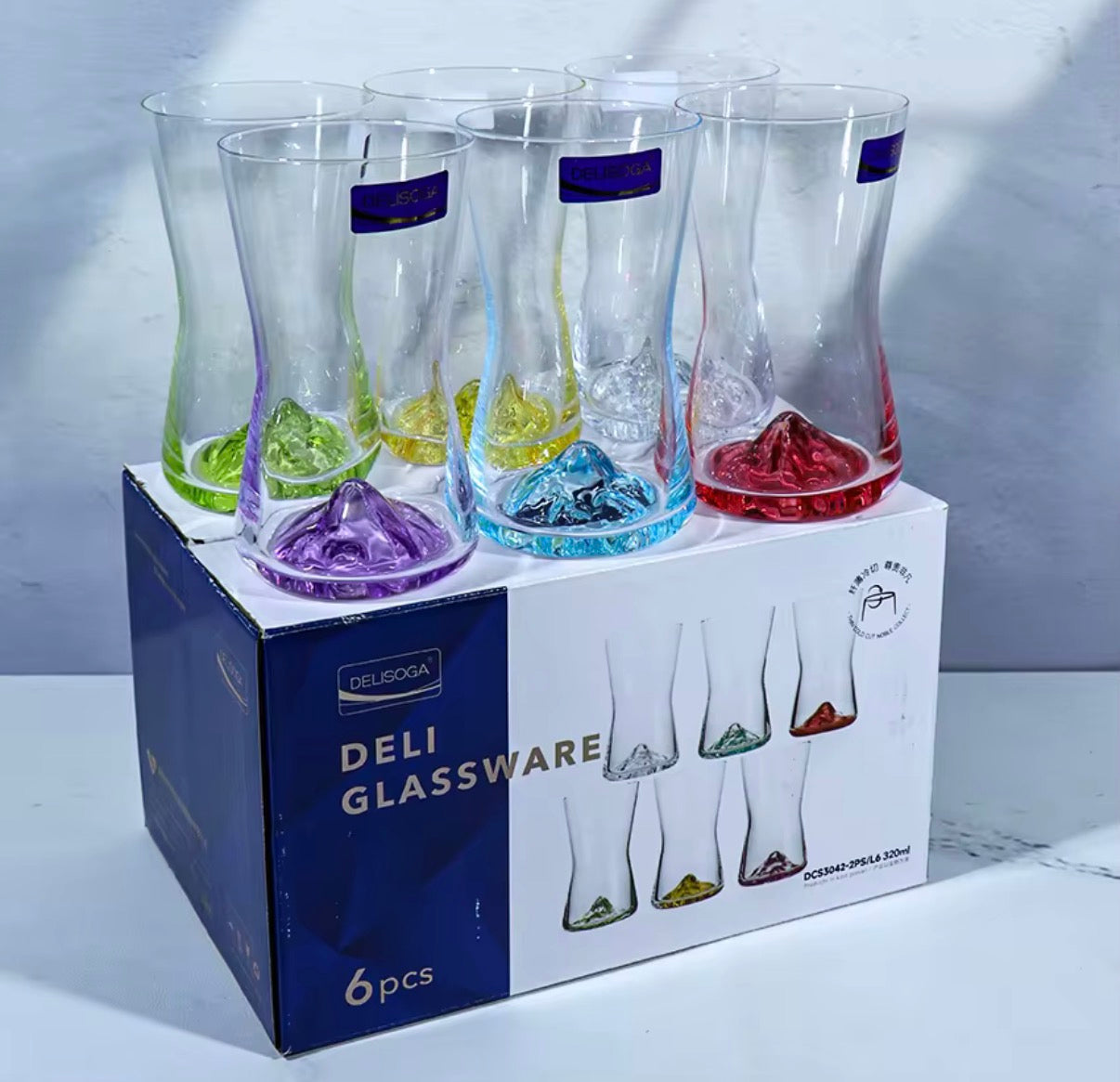 6 Pcs Home Party Bar Glasses Set