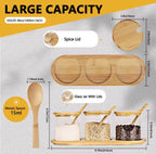 300ml Mason Jar Set with Bamboo Tray