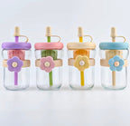 Double Bin Glass Tumbler with Separation Cup