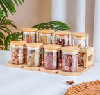 270 ML Glass Spice Jars with Bamboo Lids Supplementary