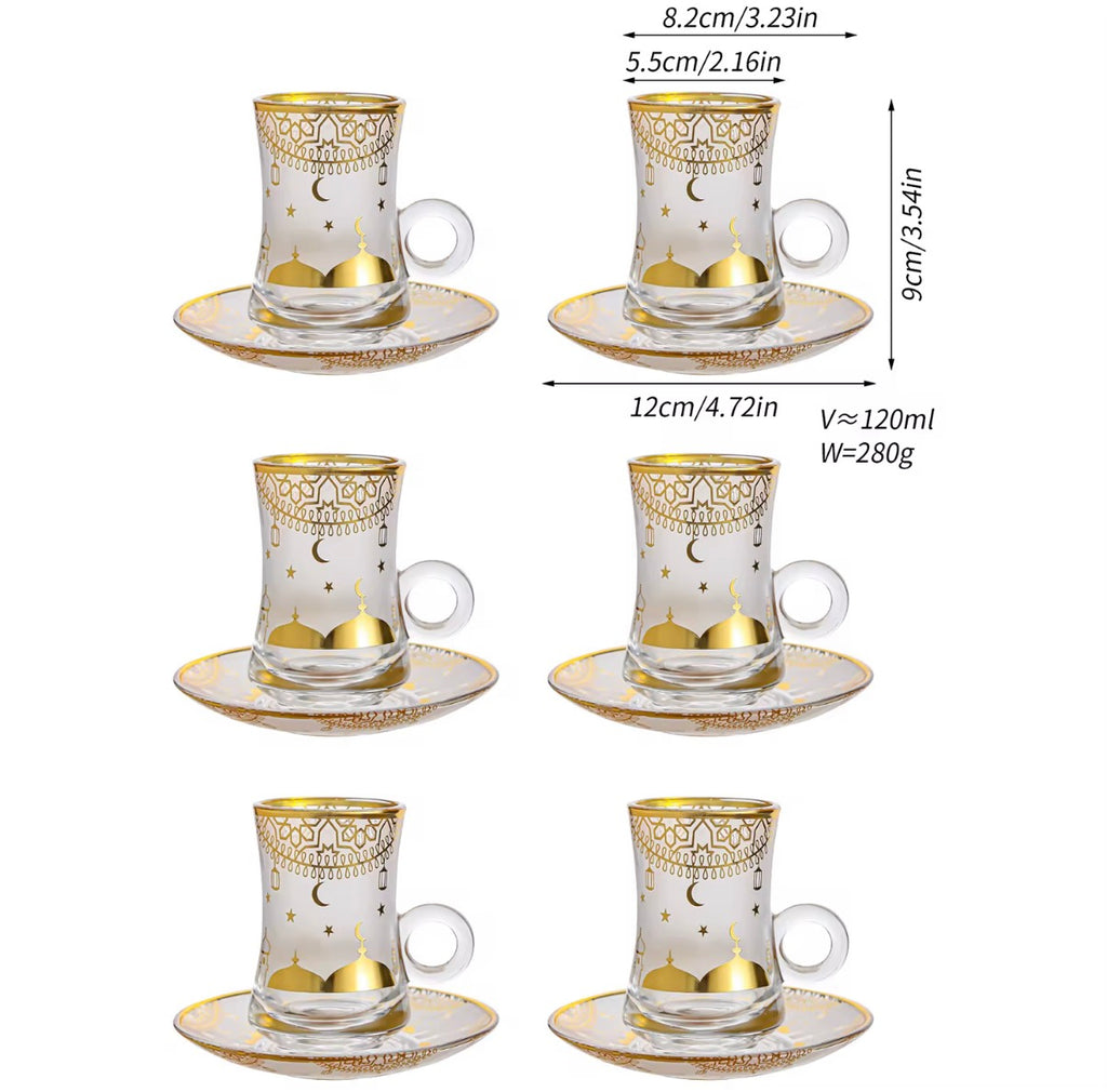 Transparent Glass with Creative Embossed Flower Design