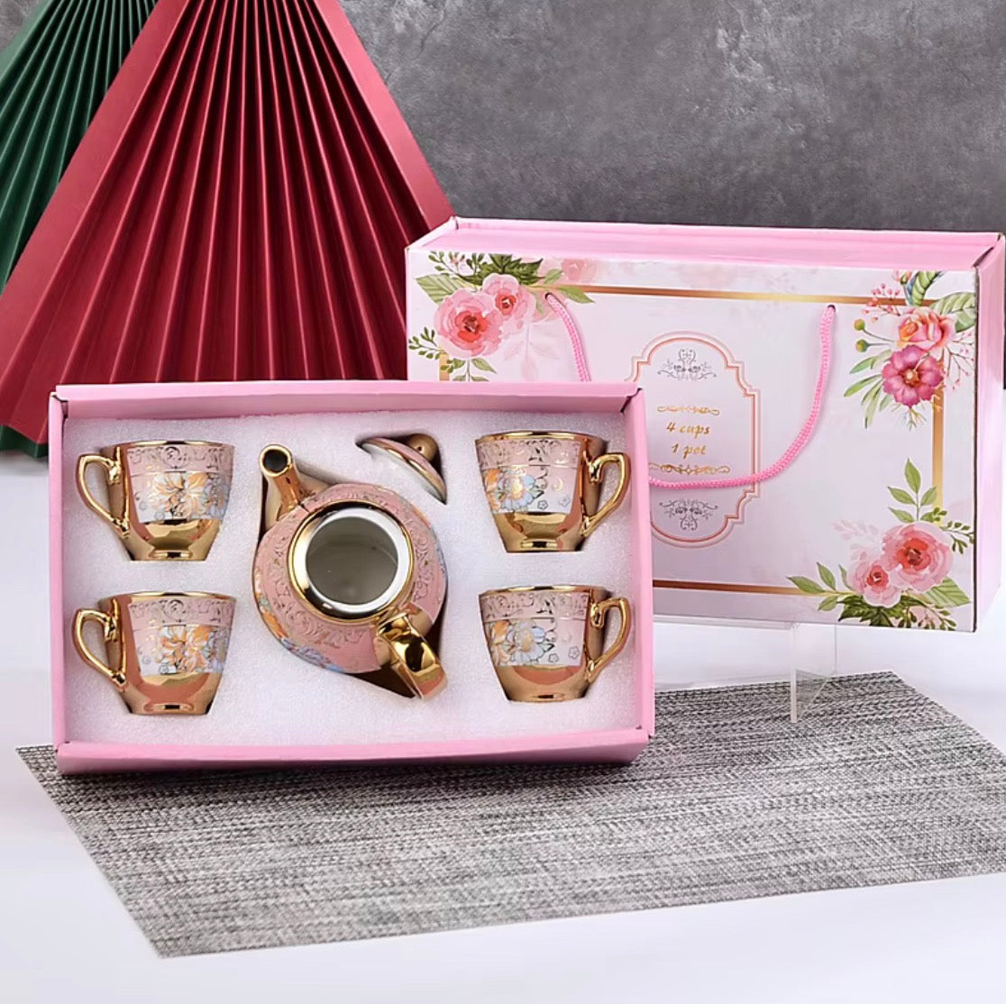Bone china Tea Kettle Set