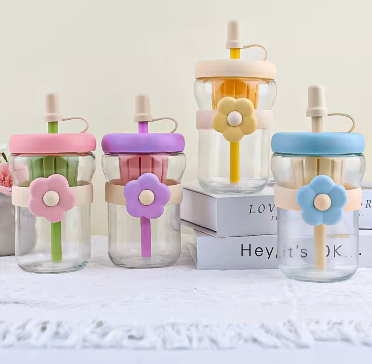 Double Bin Glass Tumbler with Separation Cup
