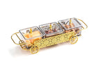 Luxury Style Glass Dry Fruit Tray With Stand