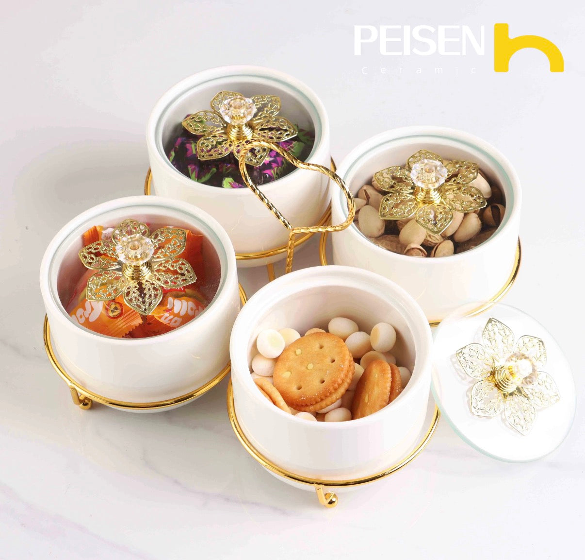 4 Bowl Dried Fruit Tray