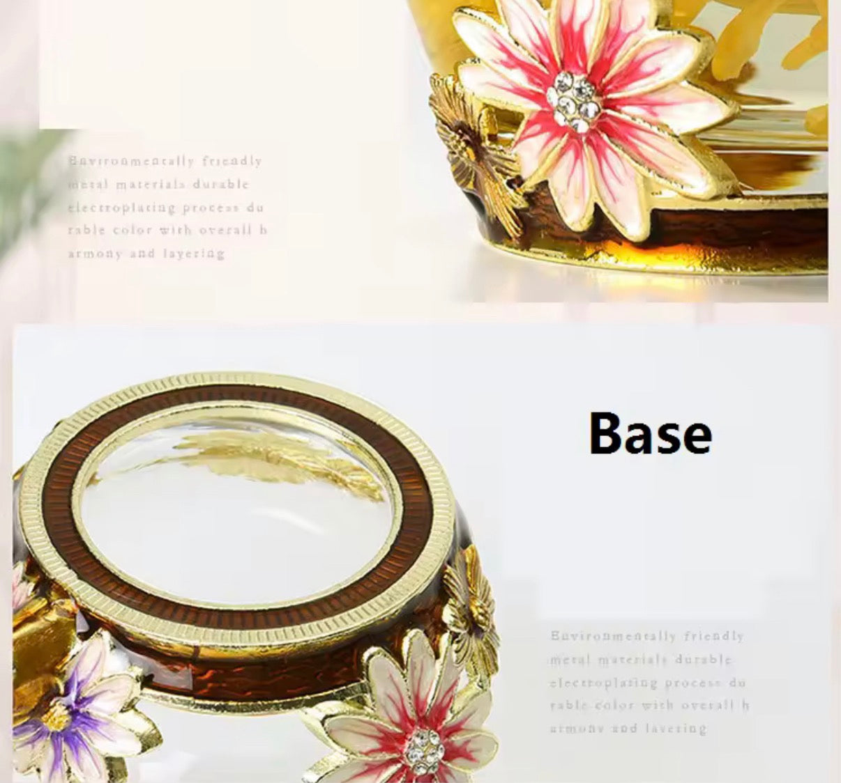 Creative Heat Resistant Crystal Glass Mug With Spoon And Lid