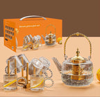 Seven Pieces Pot Set with Bamboo tray