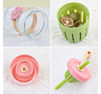 Double Bin Glass Tumbler with Separation Cup