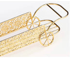 Luxury Style Glass Dry Fruit Tray With Stand