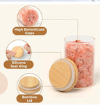 270 ML Glass Spice Jars with Bamboo Lids Supplementary