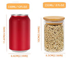 270 ML Glass Spice Jars with Bamboo Lids Supplementary