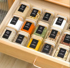 Modern 4-Pack 280ML Glass Pantry Storage Containers with Lids