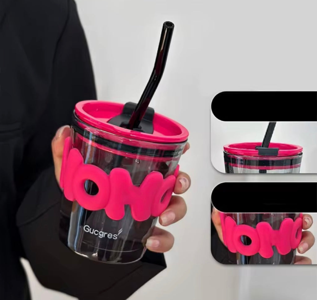 Tumbler with Lid and Straw