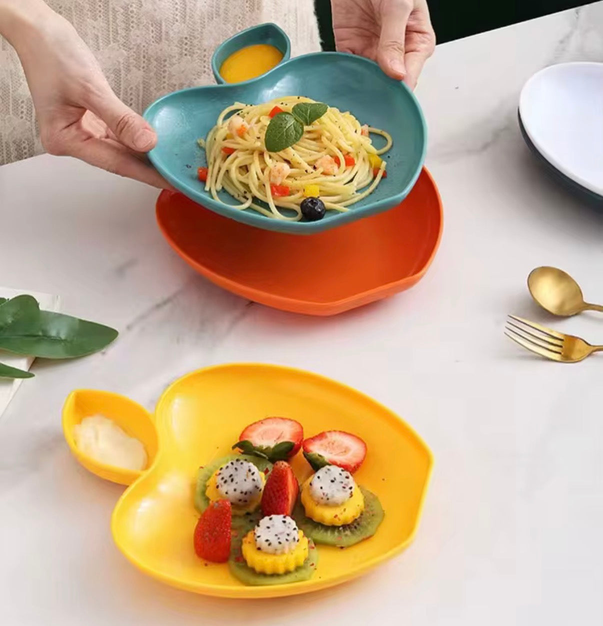 Apple Shape Fruit and  Food Tray