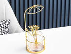 Luxury Style Glass Dry Fruit Tray With Stand