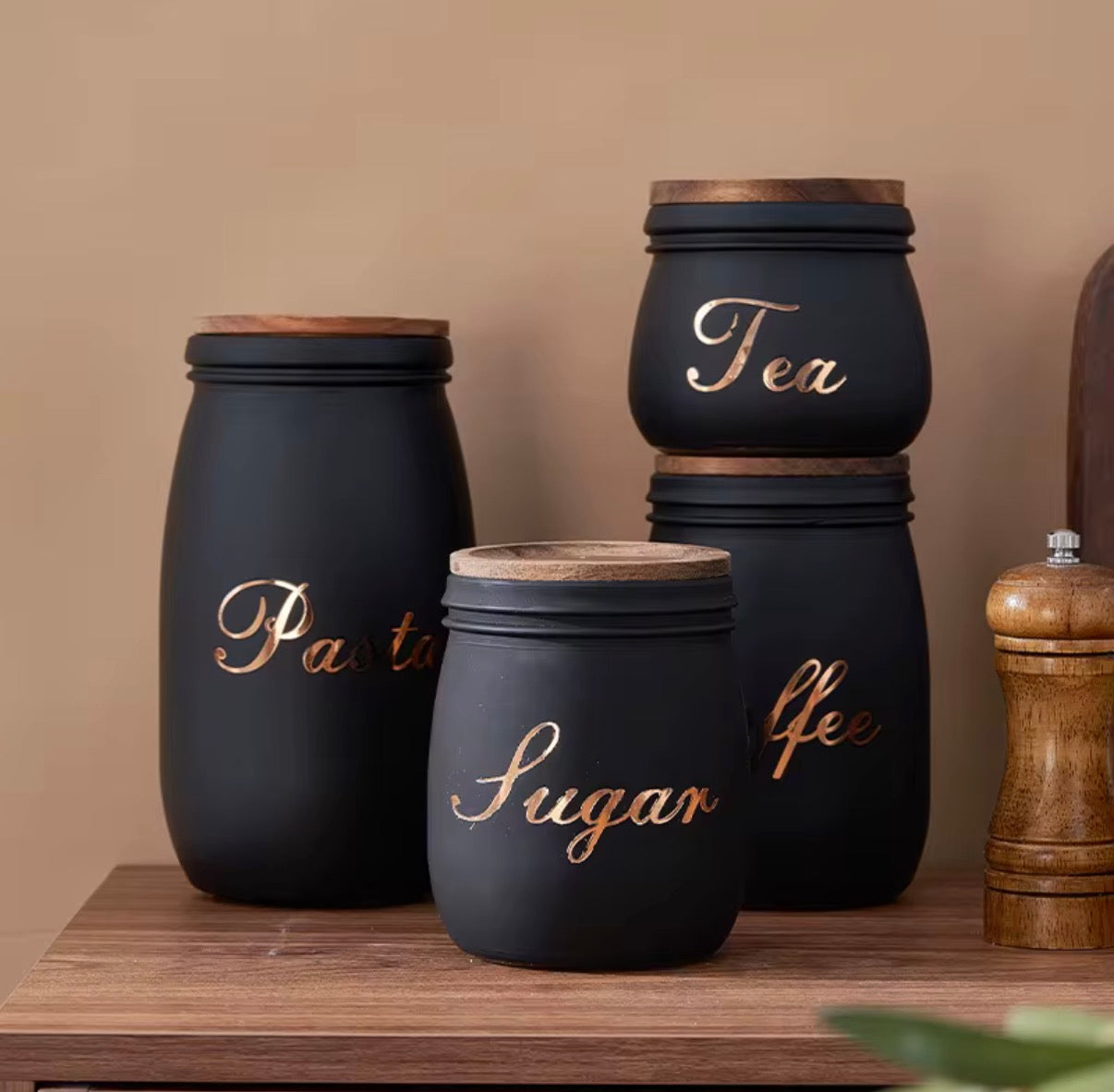 Kitchen Glass canister Set