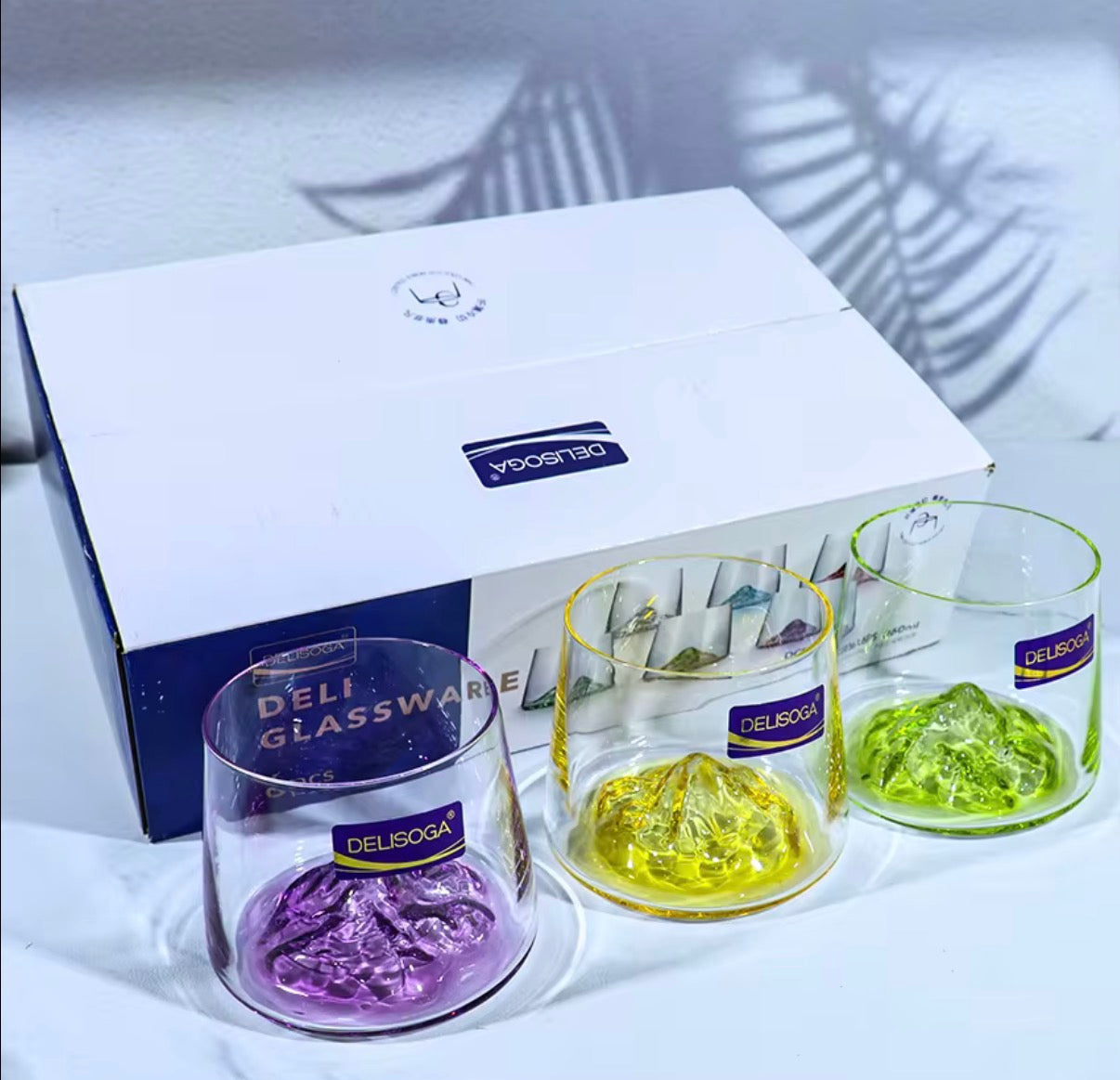 6 Pcs Colourful Glass Set