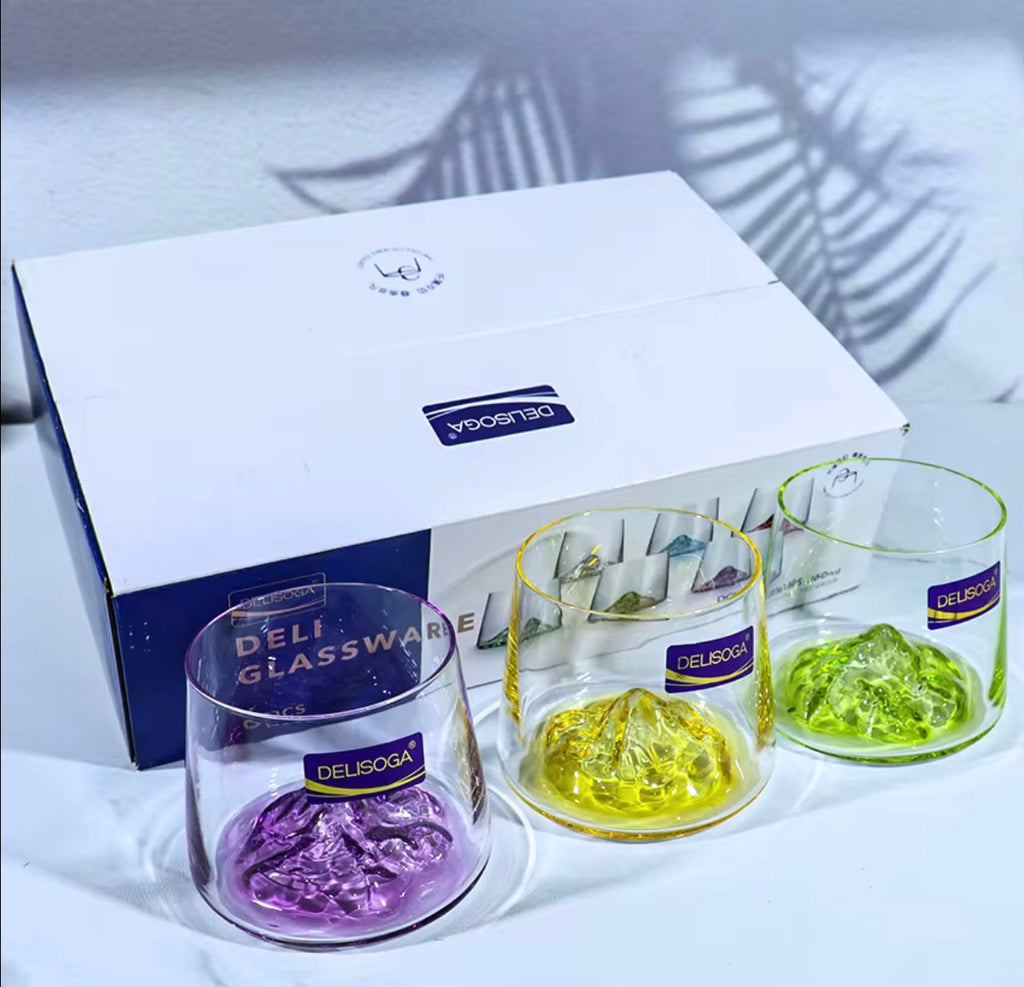 6 Pcs Colourful Glass Set
