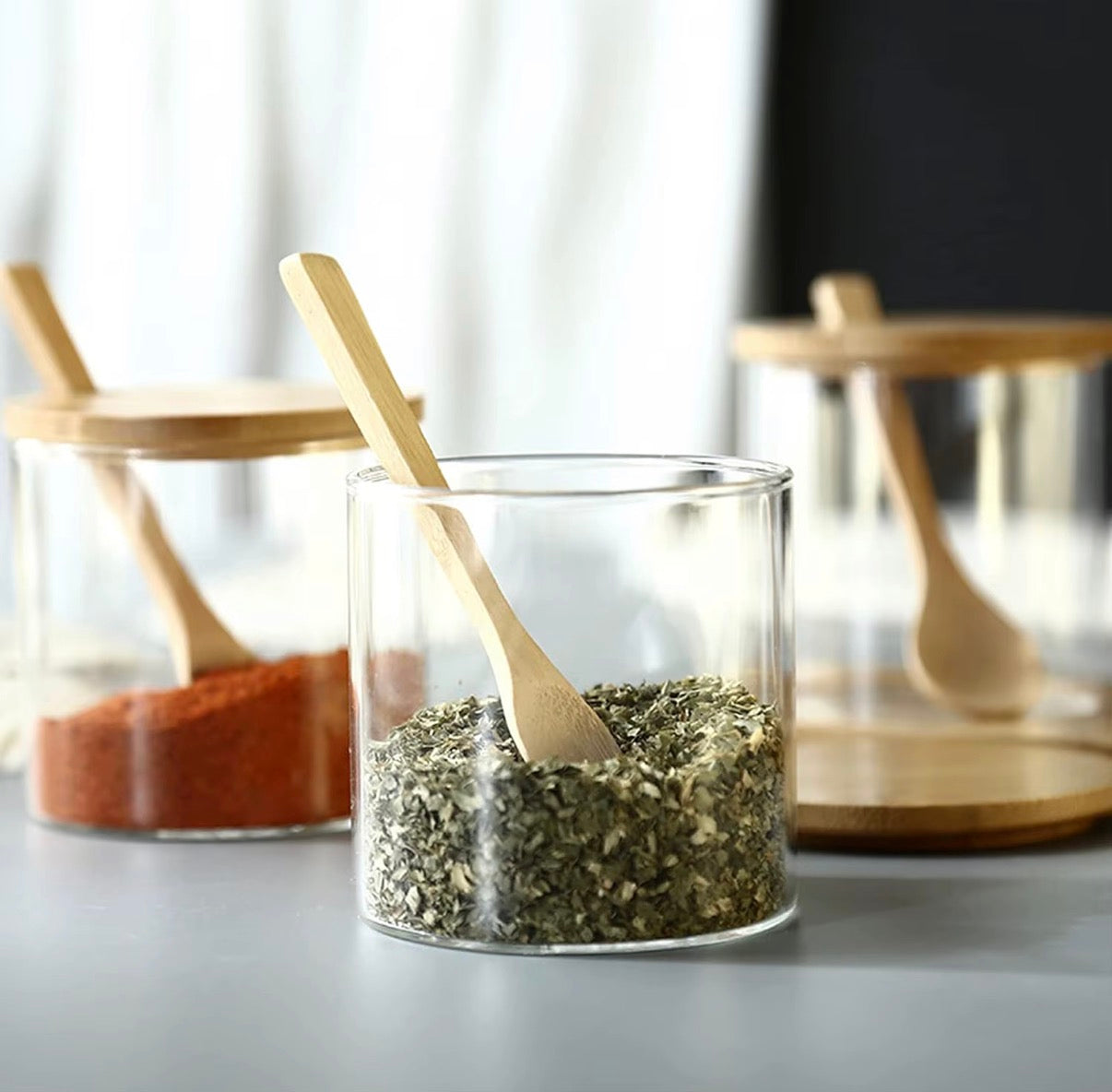 300ml Mason Jar Set with Bamboo Tray