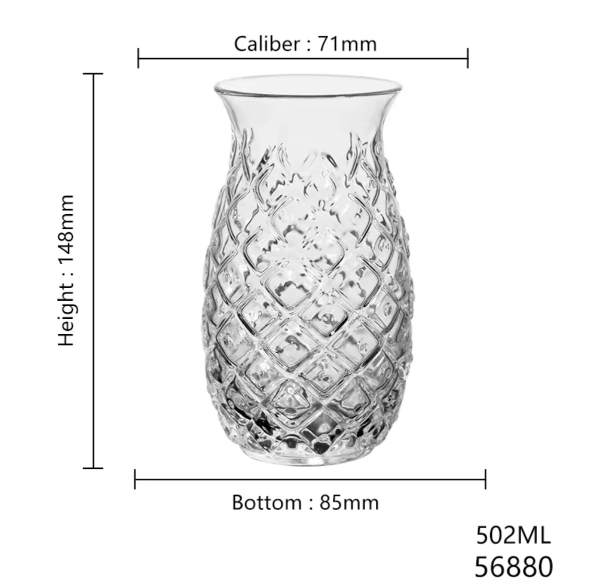 Pineapple Shape Glass