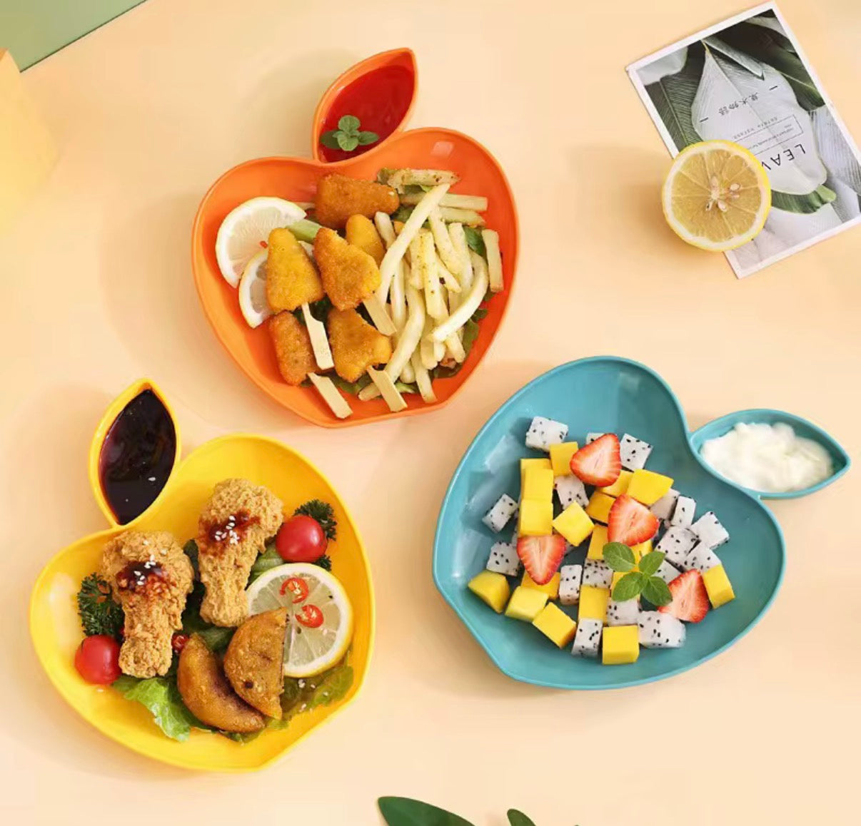Apple Shape Fruit and  Food Tray