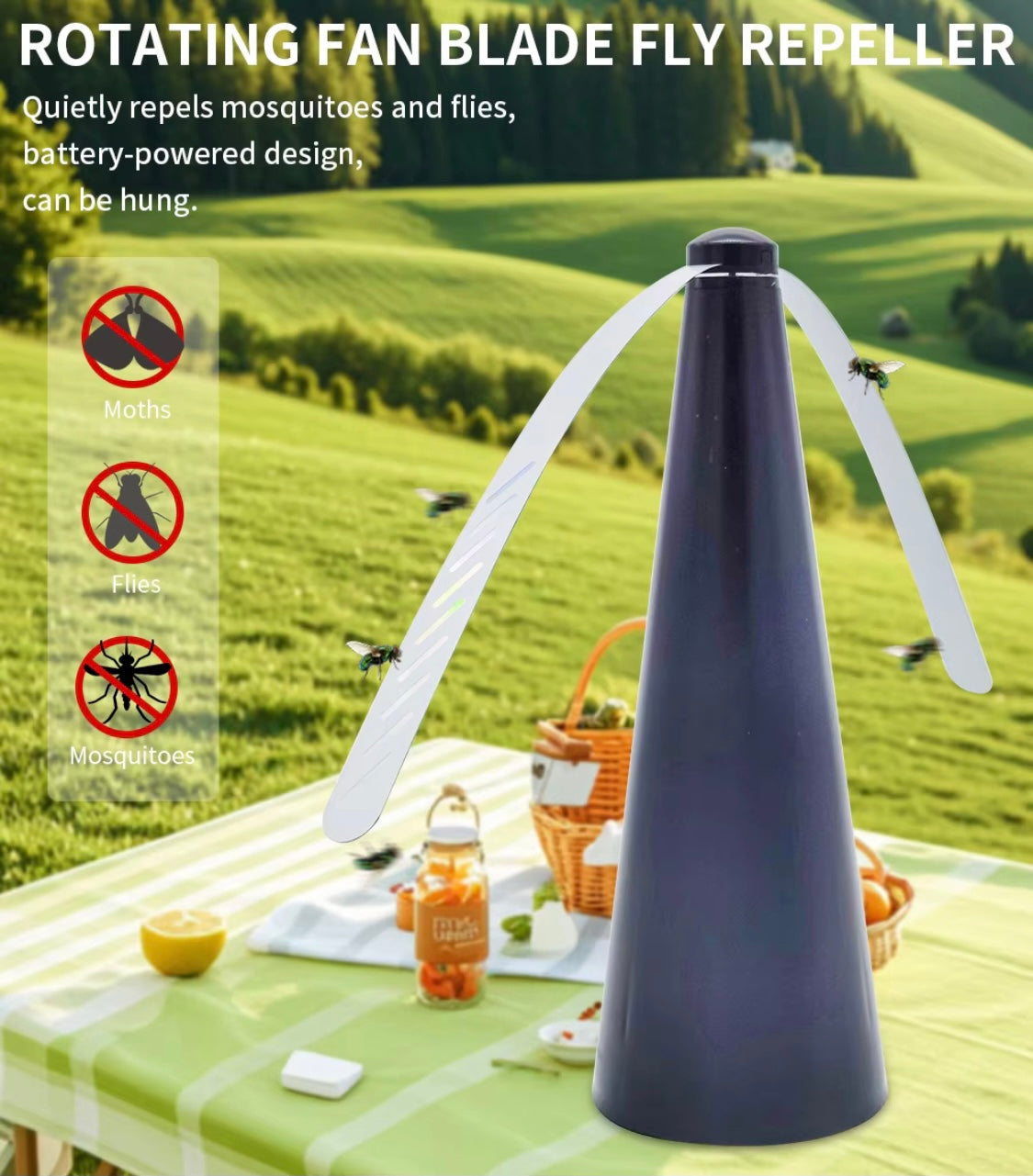 Portable Fly Repellent Table Fan