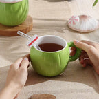 Cute Green Coconut Mug Cup