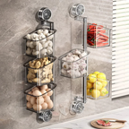 Wall Mounted Suction Cup Rotating Organizer